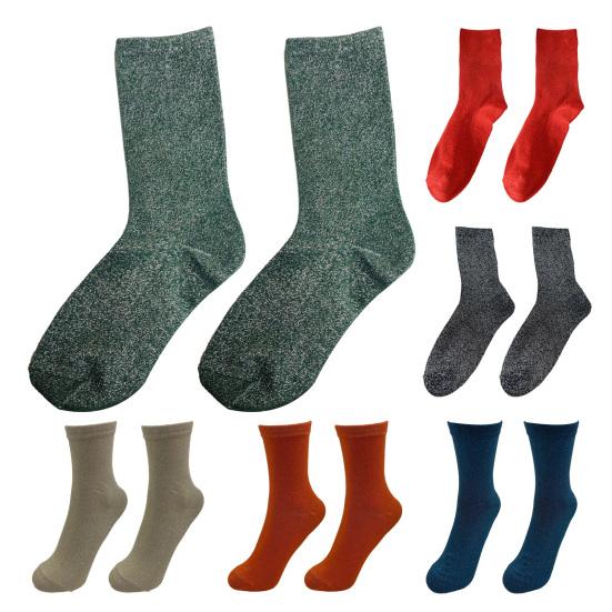 Женские блестящие носки до щиколотки, блестящие металлические носки, женские блестящие носки с ворсом, летние тонкие хлопковые носки для женщин и девочек