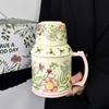 Ретро Оригинальный Дизайн Набор Чашек-Чайников с Цветком Сянъян, Керамическая Чашка для Послеобеденного Чая, Высококачественное Ощущение, Большая Чашка для Чая с Крышкой