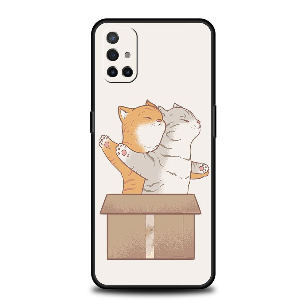 Чехол для телефона с милым котенком, мультяшный, для OnePlus 10 9 Pro 9T 10R 9R 9RT 8T 8 7 6T 7T Nord 2T CE 2 5G N200 N10 N100, мягкий чехол