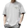 Cotton Short Sleeved T-shirt for Men's Summer 2025 New Loose Base Shirt for Men's Fashion, American Style, High-end and Thin T-shirt