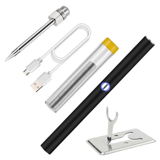 1 комплект электрического паяльника, аккумулятор 1100 мАч, интерфейс 510, съемный наконечник, запуск одной кнопкой, зарядка через USB, 8-15 Вт, беспроводной паяльник, паяльник