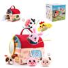 Farm Simulated Farm Animals House Set Cute Animals Cognition Doll  Festival Party Decor