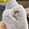 Импортный корейский шарф из натурального меха кролика рекс, простой длинный плетеный шарф Мао Мао, теплый двусторонний утолщенный женский
