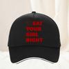 Eat Treat Your Girl Right Fun Lettering Print Baseball Cap fashion and versatile outdoor sun protection hats
