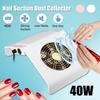 40W Strong Power High Speed Adjustable No-spilling Filter Type Nail Suction Dust Collector Machine Vacuum Cleaner Fan