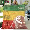 Поп-певец R-Reggae Боб Марли Плед на четыре сезона Покрывало на диван Покрывало для путешествий Плюшевое одеяло Одеяло для перерыва в путешествии/офисе Подарок