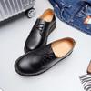 Новые ботильоны для мужчин и женщин, повседневная обувь для пар, классическая модная кожаная обувь с низким верхом в стиле ретро, противоскользящая, износостойкая обувь для мотоциклистов