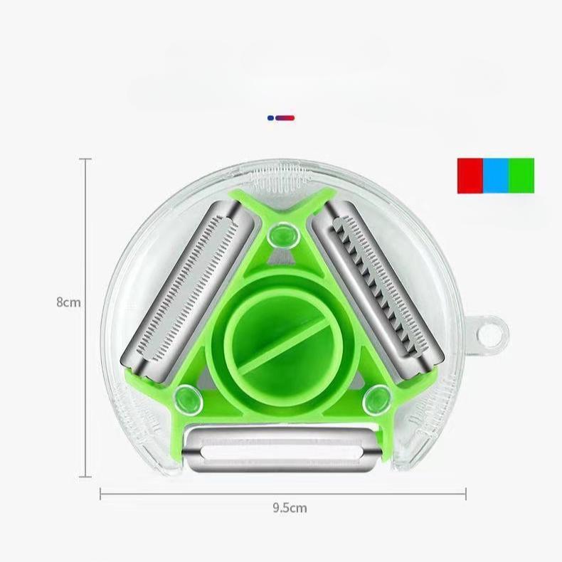 3 In 1 Magic Trio Peeler Set Slicer Shredder Peeler Julienne Cutter Multi Peel Blade Zesters Grater Kitchen Tool Accessories