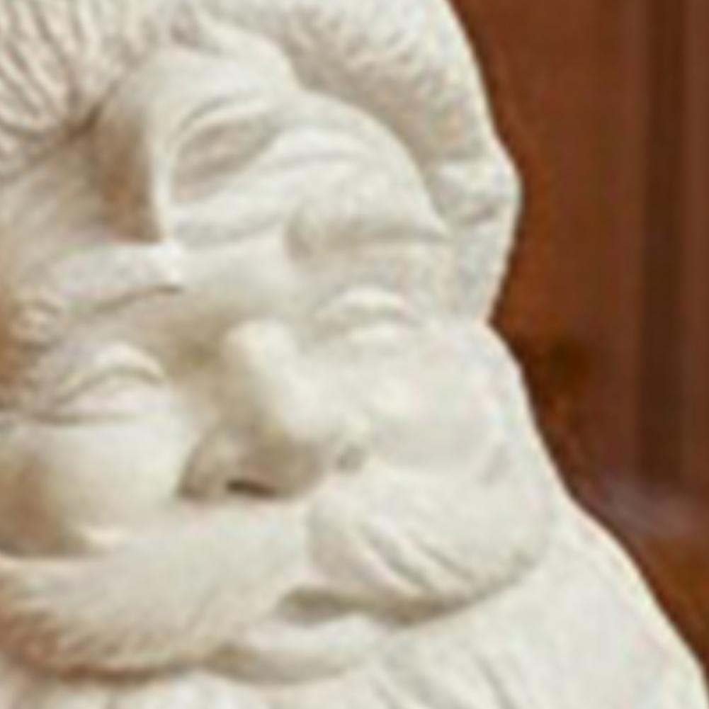 Статуэтка Санта-Клауса Белая Милые Статуэтки Бюст Санты Рождественское Настольное Украшение для Стола Книжной Полки Спальни Офиса