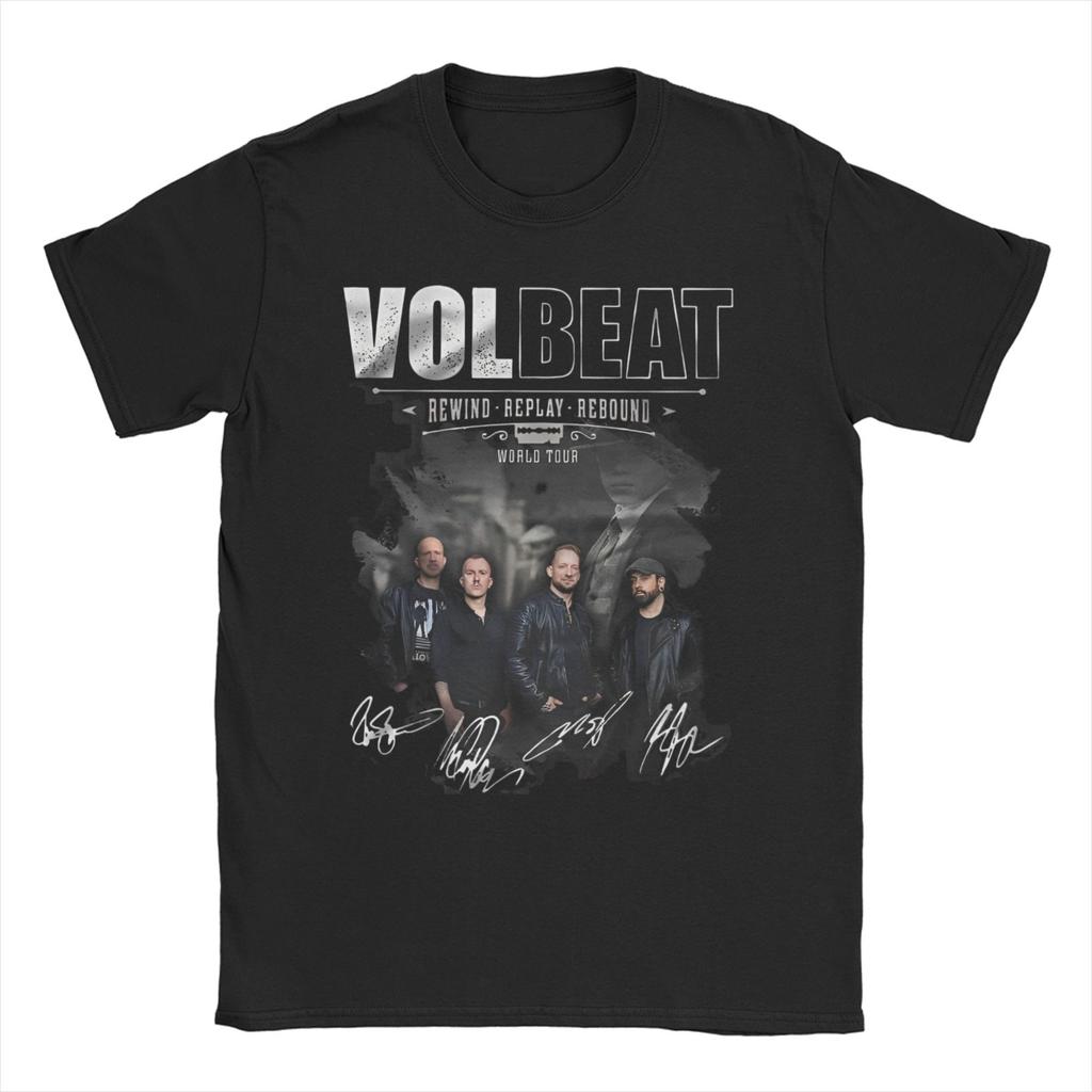 VOLBEATS Tour T-Shirts for Men Women Metal Music Hipster Cotton Tees Crew Neck Short Sleeve T Shirt Summer Tops