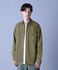 AVIREX BASIC ARMY POPLIN L/S SHIRT men's L 310 olive