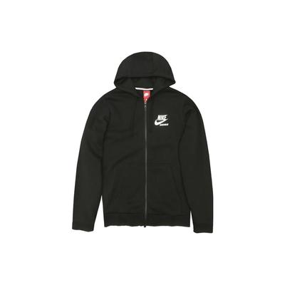Nike Куртка с капюшоном и логотипом на молнии, мужские куртки, черный цвет AJ7926-010
