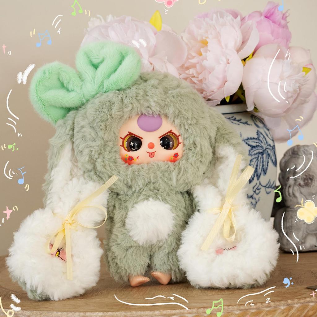 TOP TOY × Baby Three [Welcome Back Bunny] Series Plush Pendant [1 Piece] Gacha Gacha Blind Box Figure Plastic Model Premium Toy Soft Vinyl Original