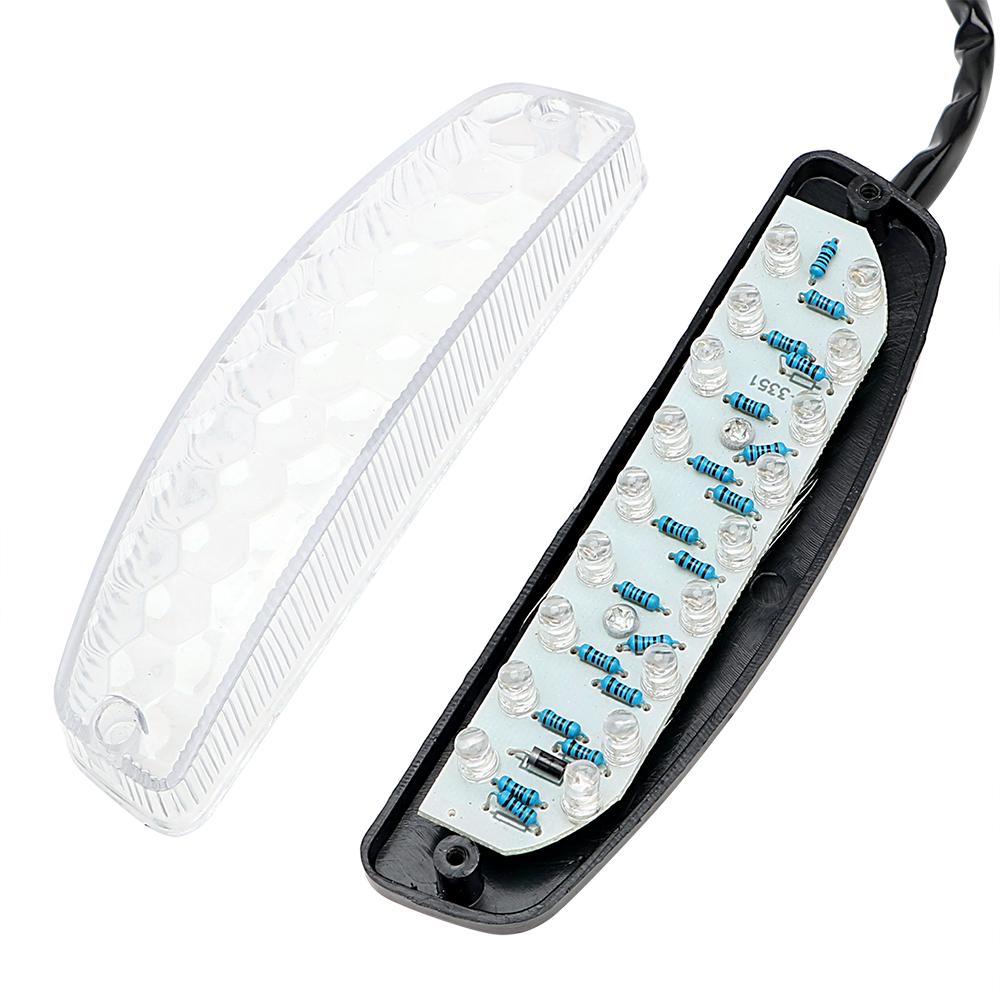 Красные светодиодные задние фонари Cafe Racer Мотоциклетное освещение для квадроцикла, карта, отправляется случайным образом Мотоциклетный задний стоп-сигнал, лампа-индикатор