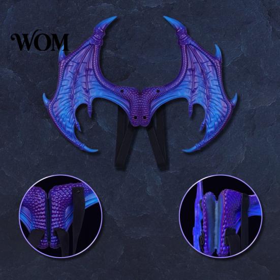 Dragon Mask And Wings Combo Children's Costumes Set, with Tail Wing, Lightweight Set Dress Up Cosplay Costumes, for Ages 3-12 Halloween Party