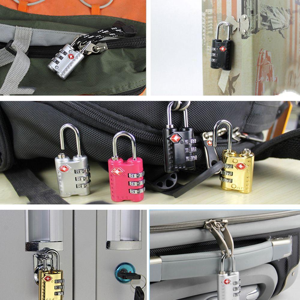 Security Weatherproof Safely Code Lock 3 Digit Combination Lock Anti-theft TSA Customs Lock