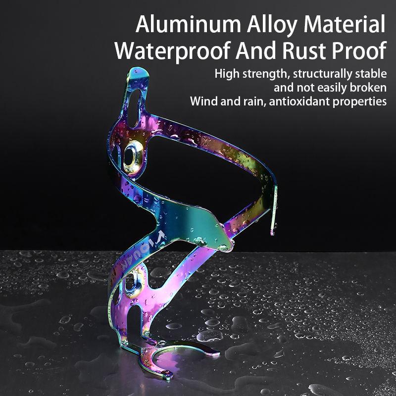 Горный велосипед Алюминиевый сплав Гальваническое покрытие Яркий Держатель для бутылки с водой Красочный Держатель для фляги для велосипеда