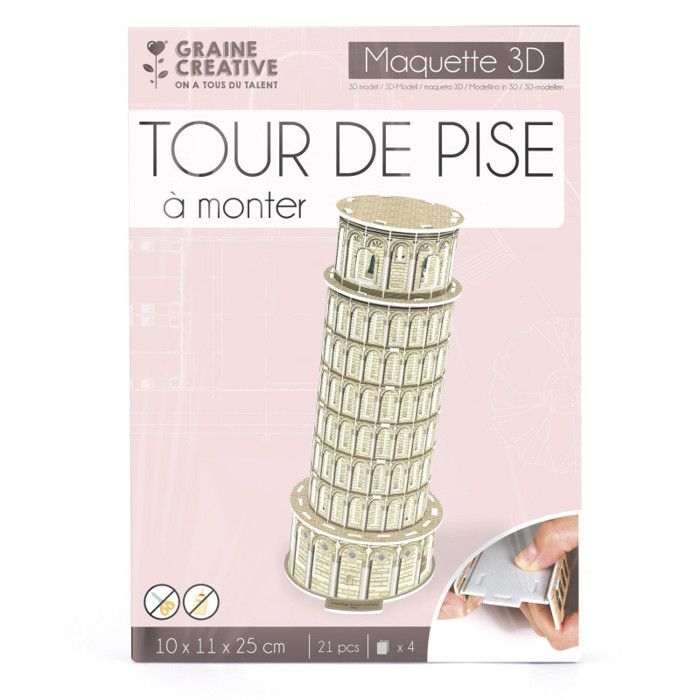 Puzzle 3D Tour de Pise - Architecture et monument - Mixte