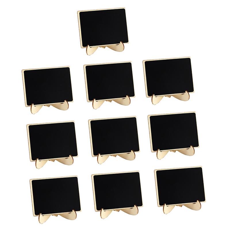 10Pcs Mini Chalkboard Signs With Easel Wedding, Birthday Parties, Message Board Signs And Event Decor Wooden Place Cards