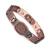 Ikuinen Magnetic Copper Bracelet Men's Viking Copper Magnetic Bracelet Hand Chain Vintage ID Wristband Magnetic Bracelet Homme