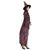 Cosplay Props Witch Cloak Hat Set Blood Printed Horror Cape Halloween Blood Costume  Decoration