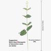 20Pcs Decoration Artificial Eucalyptus Leaves Bendable Silk Eucalyptus Leaf  Bridal Bouquet