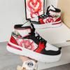 2024New Anime Cartoon High Top Chinese Style Dragon Couple Trendy Shoes PU Casual Versatile Sports Shoes Size35-44 Hard-Wearing