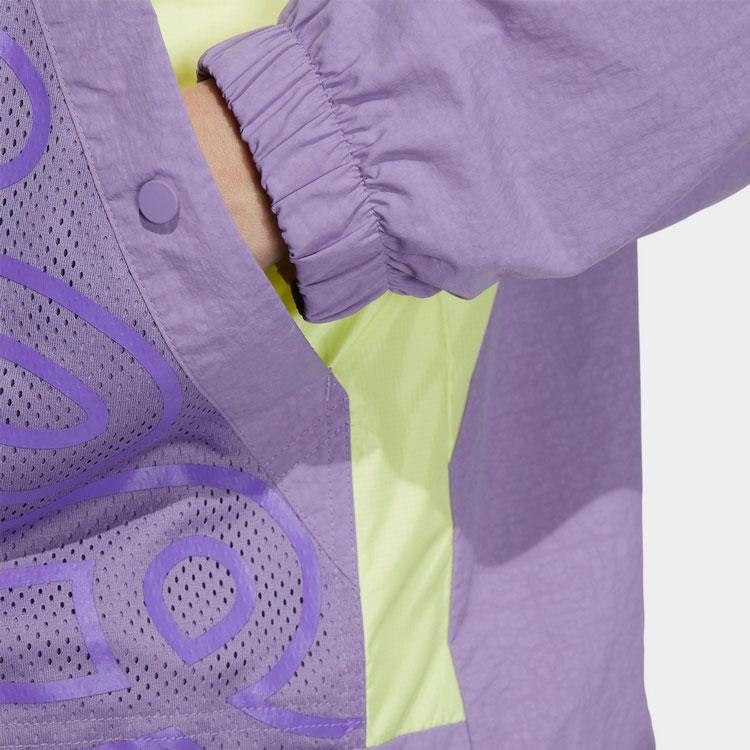 adidas Нео сращенная дышащая сетчатая спортивная куртка с буквами, женская многоцветная куртка HS8836