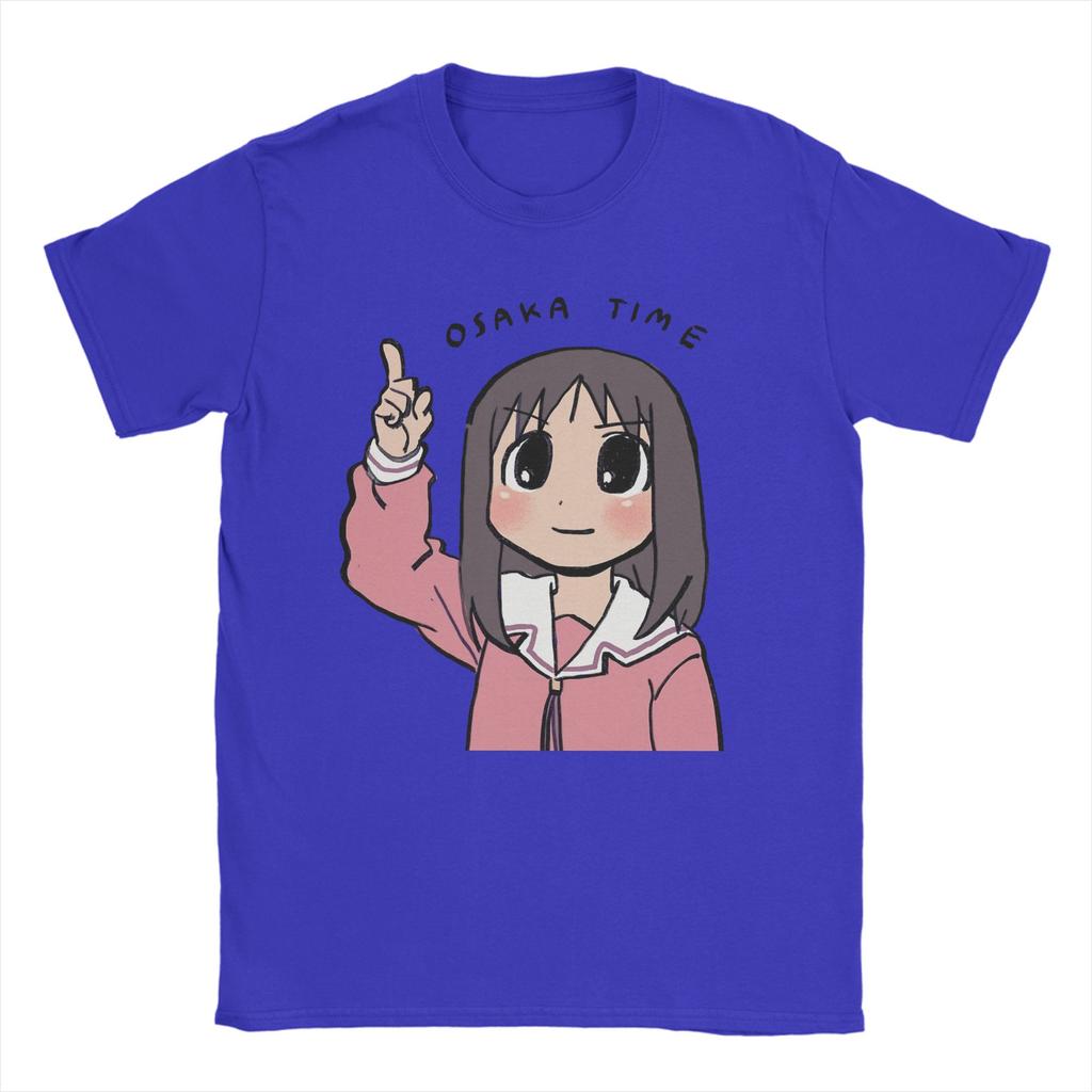Мужские футболки Osaka Time Ayumu Аниме Azumanga Daioh Винтажные Хлопковые Футболки с Короткой Рукавой Круглый Вырез Одежда Печать