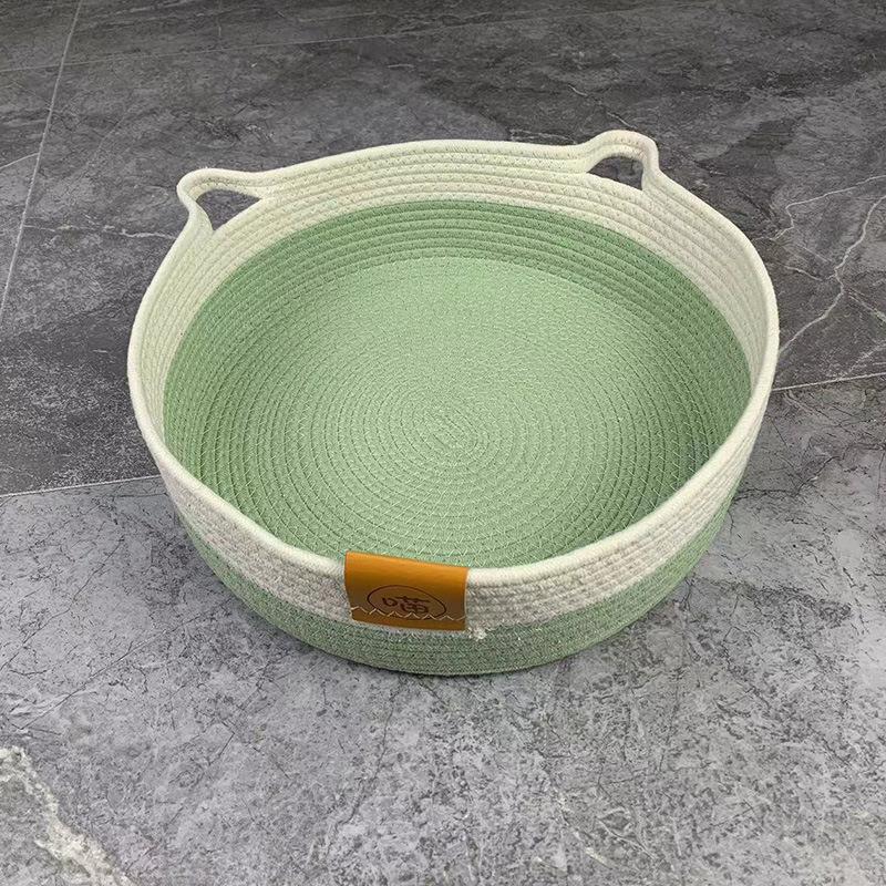 Универсальная когтеточка для кошек Four Seasons, сотканная вручную, гнездо из ротанга, питомник для собак, можно стирать