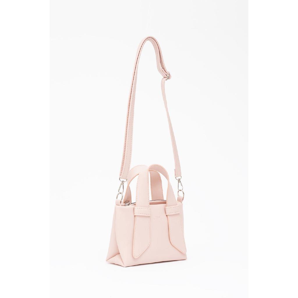 Black Shk60 Artificial Leather Single Compartment Double Handle Handbag And Crossbody Shoulder Bag L:14W:21W:8 Cm