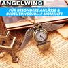 ANGELWING Ожерелье с крыльями ангела, подвеска в виде золотого снитча с крыльями и медальоном в виде часов