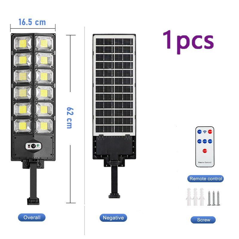 Мощные солнечные фонари для улицы, сверхяркий солнечный уличный фонарь 720 LED, солнечный настенный светильник, солнечный прожектор для гаража, сада, двора