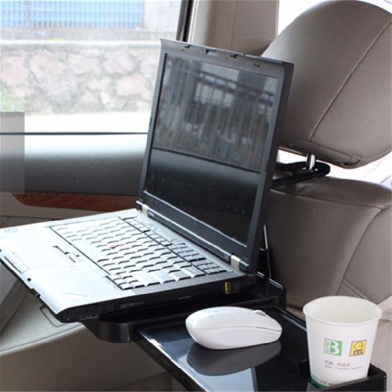 Автомобильный держатель для ноутбука, подставка для ноутбука на заднем сиденье, автомобильный держатель для чашки, обеденный стол, складная подставка для ноутбука