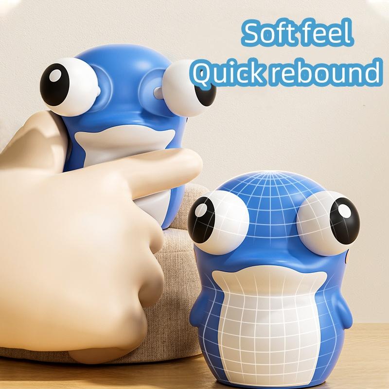New Cute Eyeball Burst Squeeze Toy Portable Pinch Sea Lion Decompression Toy Cartoon Marine Animals Dolphin Stress Reliever Toys