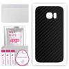 apgo Защитная наклейка-скин для задней панели, совместимая с Samsung Galaxy S7, Пленка-обертка, Фольга, Винил - Узор Карбон Черный