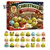 Stocking Stuffers for Kids 2026 Christmas Squeeze Toy Advent Calendar, 24-Day Dumpling Bun Fidget Anxiety Relief Toys Countdown Box, Soft TPR