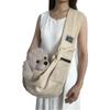 Summer Breathable Crossbody Pet Travel Bag for Cats and Medium Dogs