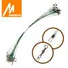 MEREDITH Anti Bite Steel Fishing Line 15cm-30cm Steel Wire Leader With Swivel Fishing Accessory Lead Core Leash Fishing Wire