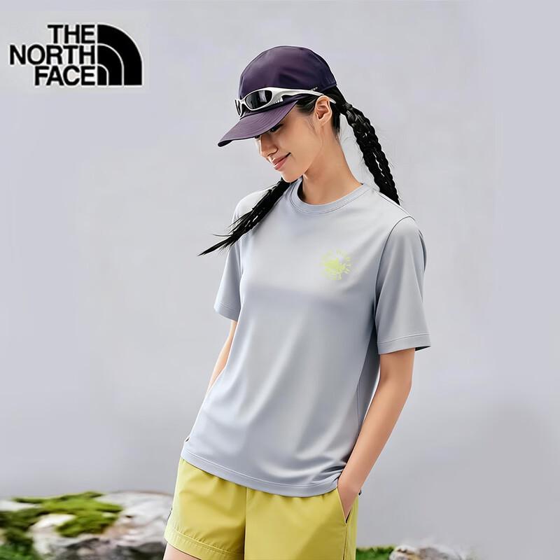 The North Face Унисекс Дышащая футболка с принтом для улицы, с коротким рукавом 8GVG