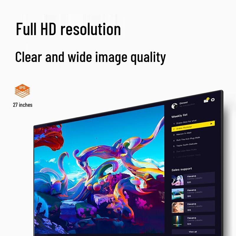Lenovo 27-дюймовый монитор Lecoo B2713E Full HD, вилка CN (адаптер в комплекте)