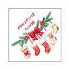 Merry Christmas Toilet Sticker Waterproof Self-adhesive PVC Living Room Bathroom Wall Santa Car Reindeer Stocking Toilet Seat Lid Decoration Decal