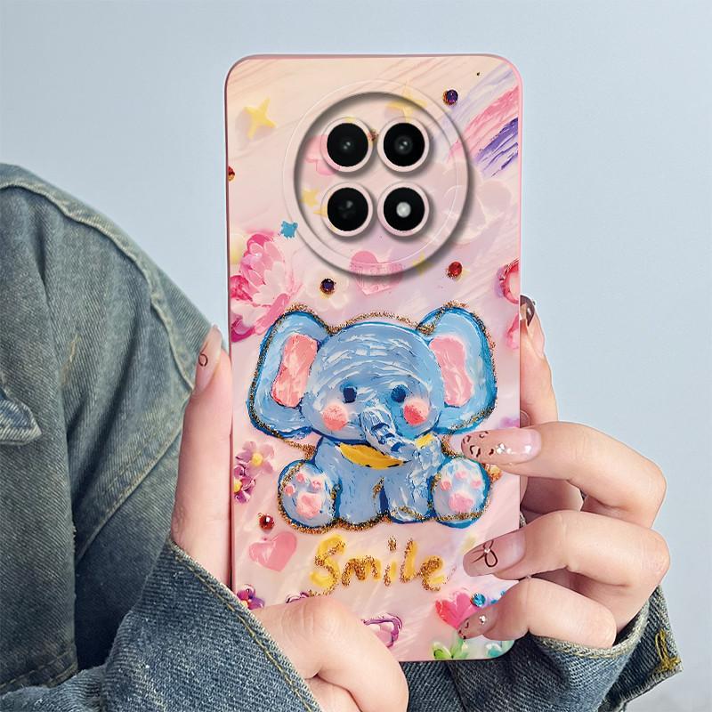 Для Realme 12 5G 12X Narzo 70X Чехол для телефона RMX3999 RMX3997 Funda Мягкий силикон Сладкий Расписной Модный Coque Чехол с цветочным принтом