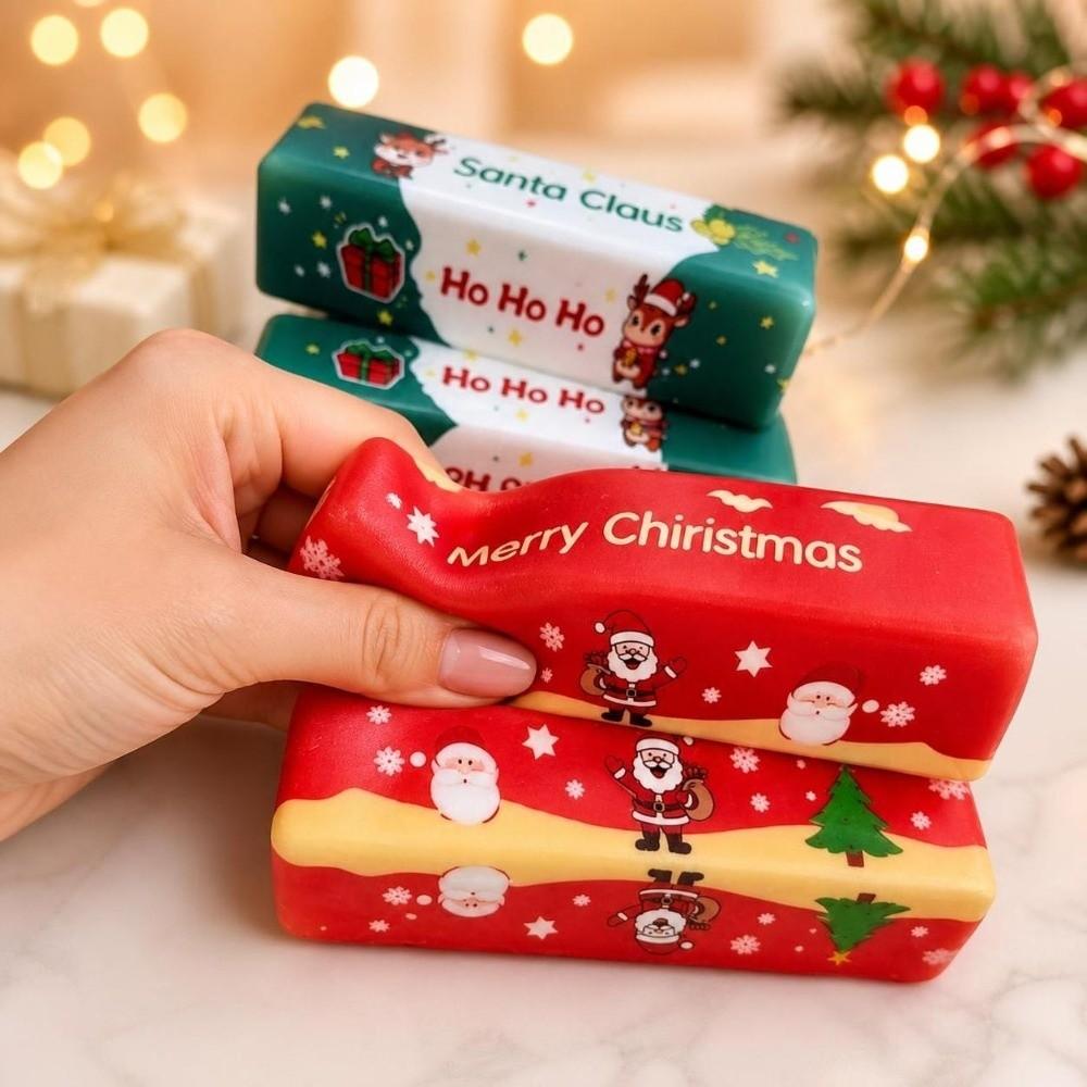 Stretchy Butter Stick Squeezing Toy Christmas Theme Slow Rising Butter Stick for Kids Adults