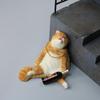 Cat Statues And Figurines,Resin Cats,Includes Chain And Bottle,Whimsical Drunken Cat Decor,Perfect Cute Cat Gifts For Cat Lovers