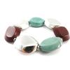 [E8286] - Designer Bracelet 'Kilimanjaro' Turquoise Brown