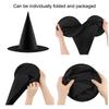 Хэллоуин Черная шляпа ведьмы с подвесной веревкой Шляпа волшебника Реквизит для костюма для косплея Подвесные шляпы ведьмы Декор для уличного садового декора