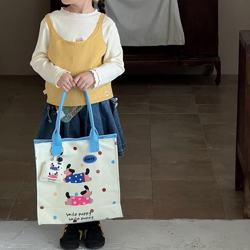 Холщовая сумка для ланча с рисунком кошки-динозавра, легкая, для школы и детского сада