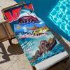 Классический фильм J-Челюсти Полотенце Пляжное Быстросохнущее Мягкое Бассейн Полотенца Подарок для Путешествий Спортзал Душ Кемпинг спорт