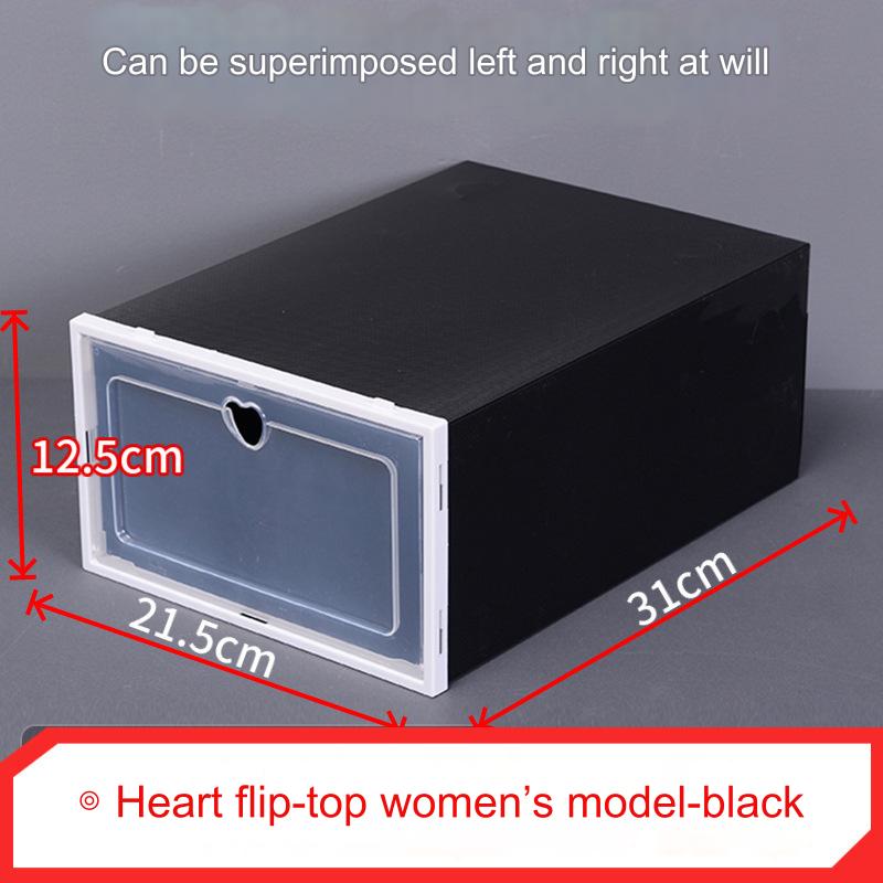 Органайзер для обуви, штабелируемые ящики для хранения обуви, ящики с фронтальным открыванием, органайзер для обуви, тумба, контейнер для обуви из толстого пластика